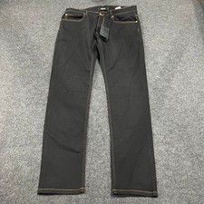 VERSACE Cotton Stretch Denim Jeans Men's Size 36 Black