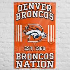 Denver Broncos Nation Flag 3x5 ft Football Banner Man Cave Wall Decor Fan Gift