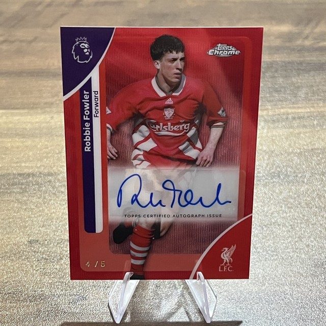 Topps Chrome Premier League 2025/26 Robbie Fowler Red Wave Auto /5