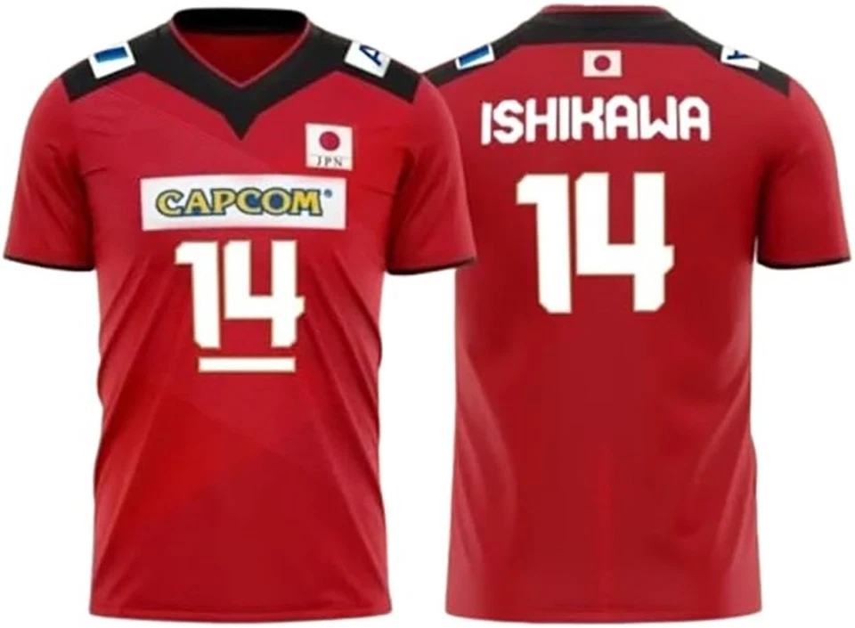 青年男式西田 1 石川 14 R. 高桥日本排球球衣定制名称 — 第 4/4 张图片