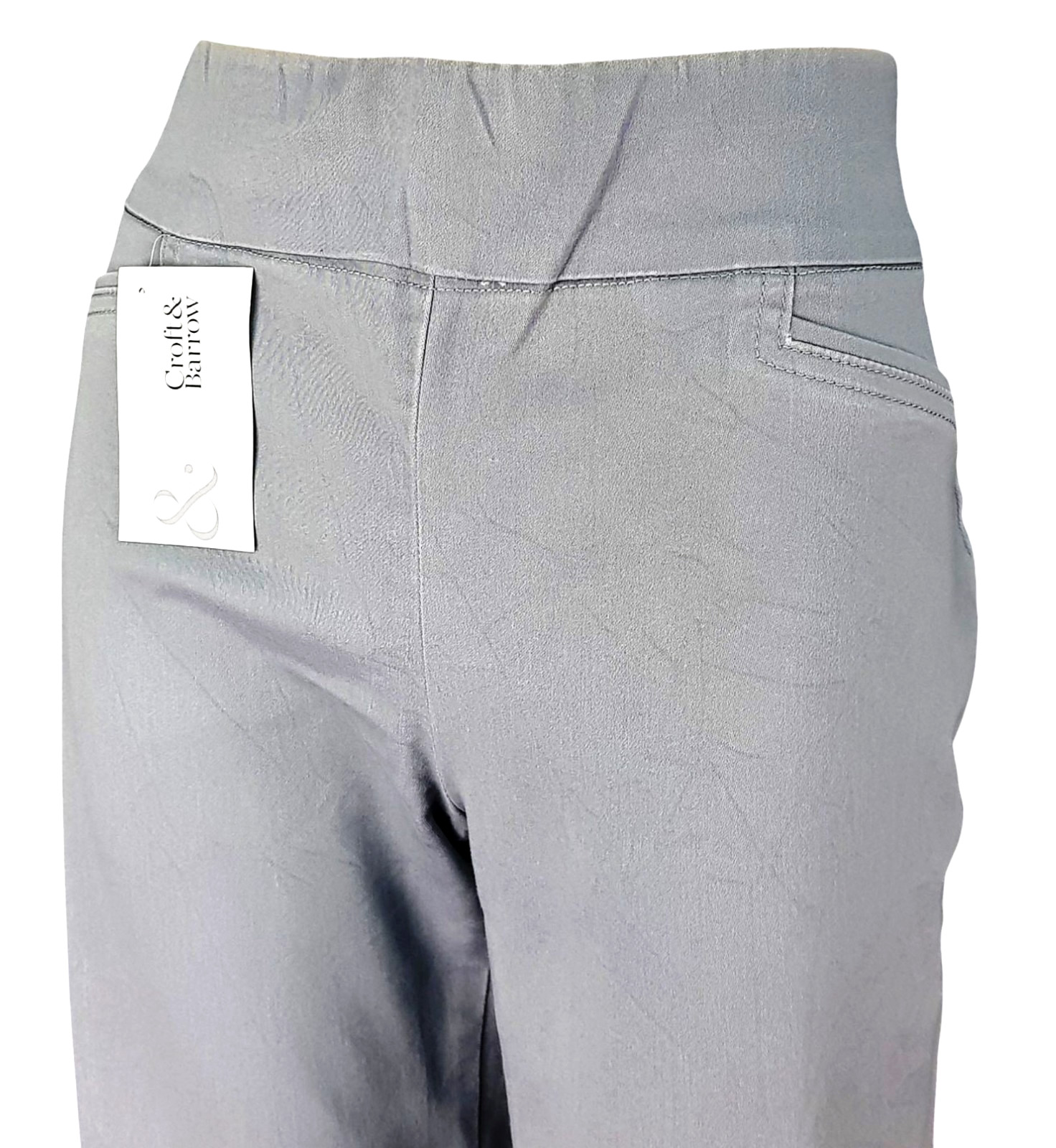 CROFT & BARROW Womans Grey CROPPED TROUSERS Pants Pull On - W30" - UK12 -RRP £52 image 10