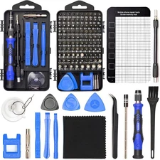 Precision Magnetic Screwdriver Set 124pc Electronics Tool Kit for