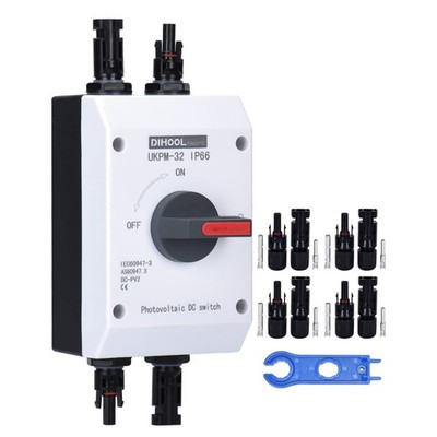 DC Trennschalter   32A 1200V PV Combiner Box Solarmodul Anlage
