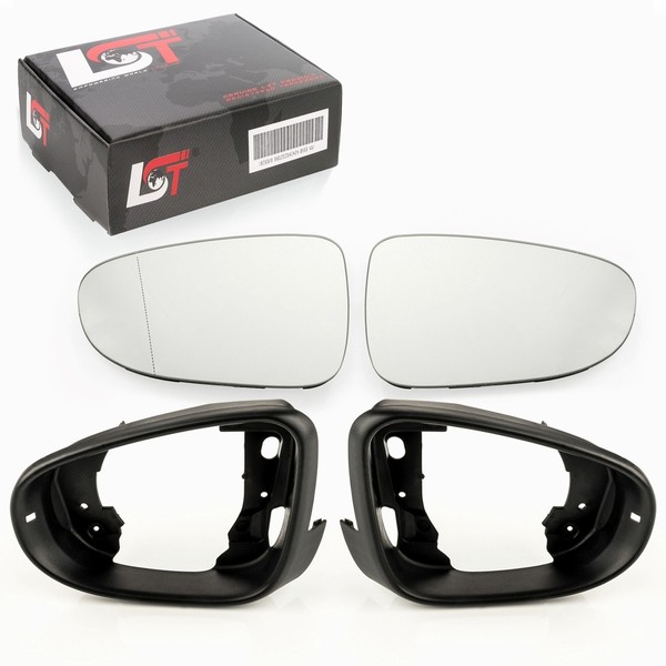 2X Spiegelglas Blendring Set Links Rechts Beheizbar Elektrisch FüR Vw Touran 1T3-image