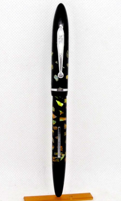 Sheaffer Vintage Ebonized Pearl Lever Fill Fountain Pen--l4k fine point nib