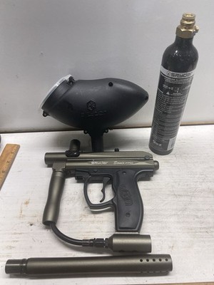Spyder Sonix PRO Green Paintball Marker w/9 Oz. Co2 Tank & Spyder Ammo Feeder