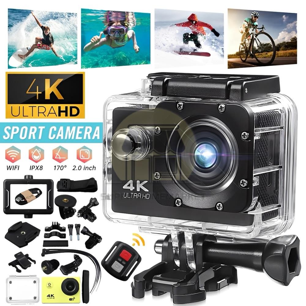 4K Action Camera Sport Video Waterproof Wifi 1080P HD Cam 170&deg; Remote For Go Pro