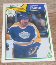 1983-84 O PEE CHEE - CHARLIE SIMMER #162 - L. A.  KINGS - NRMT