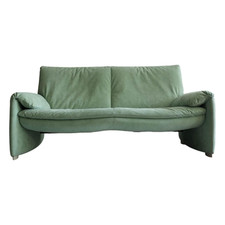 Leolux Sofa Ronchamp Bezug Alcantara 2156 Grün