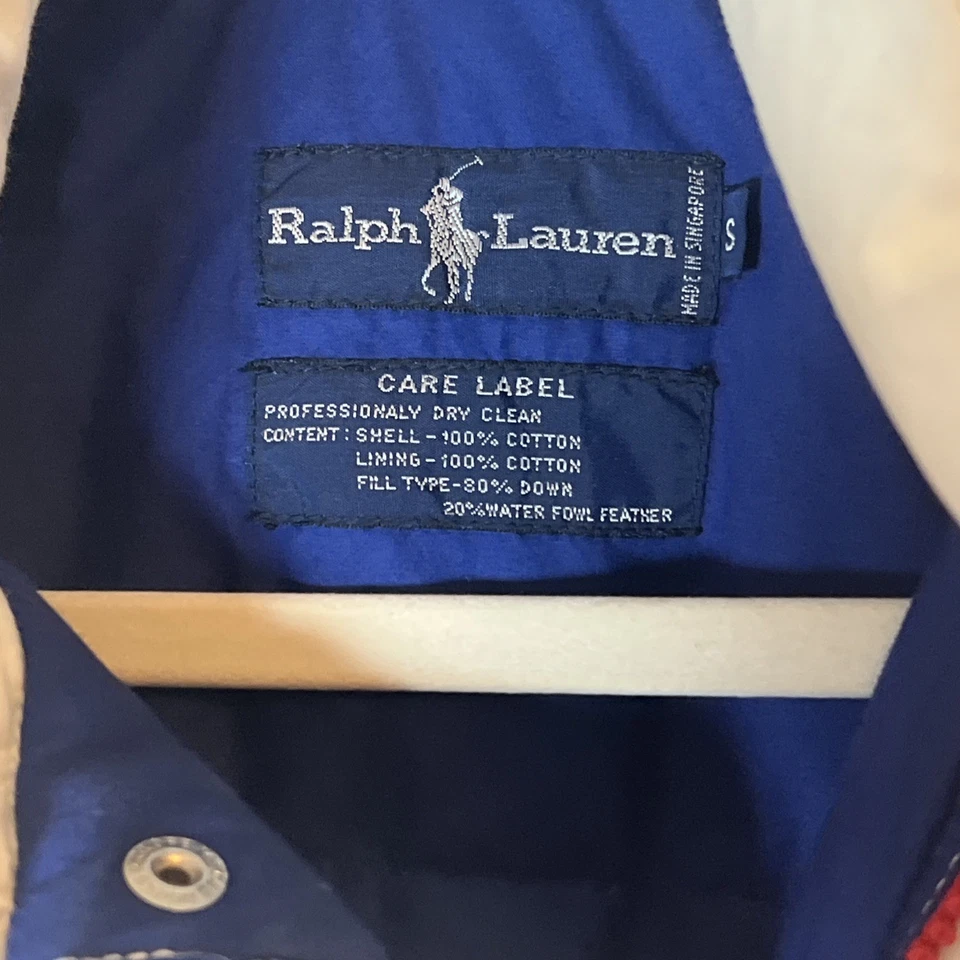 Chaqueta de esquí Polo Ralph Lauren vintage años 90 1992 para hombre L retro snowboard plumón hinchado Foto 2 de 4