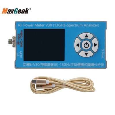 V30 5MHz-13GHz Spectrum Analyzer RF Power Meter USB Type-C Spectrum Display
