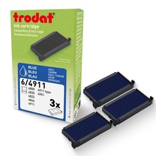3 PCS Blue Replacement Ink Pads For Printy 4911 Stamp Office Accessory
