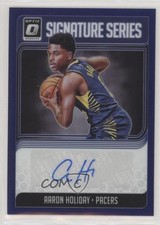 2018 Panini Donruss Optic Signature Series Purple Prizm Aaron Holiday Auto fm0