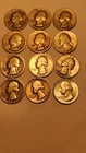 Lot of 12 Silver Washington Quarters