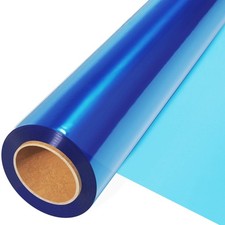 JOYIT Blue Cellophane Roll, 100 Ft x 17.5 in, Gift Basket Flower Wrap Blue cel
