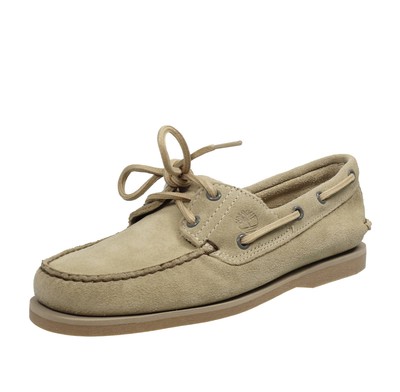 Timberland Classic Boat - Bootsschuhe aus grünem Leder - Größe 41 [7,5 US 25.