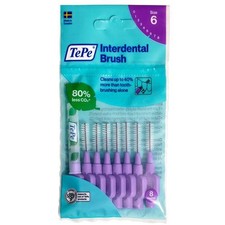 TePe Interdental Brushes - Purple Large 1.10mm - 1 Pack of 8 Brushes