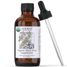 Organic Black Seed Oil - Huge 4Oz 120Ml Glass Bottle Value Size - USDA Certifi