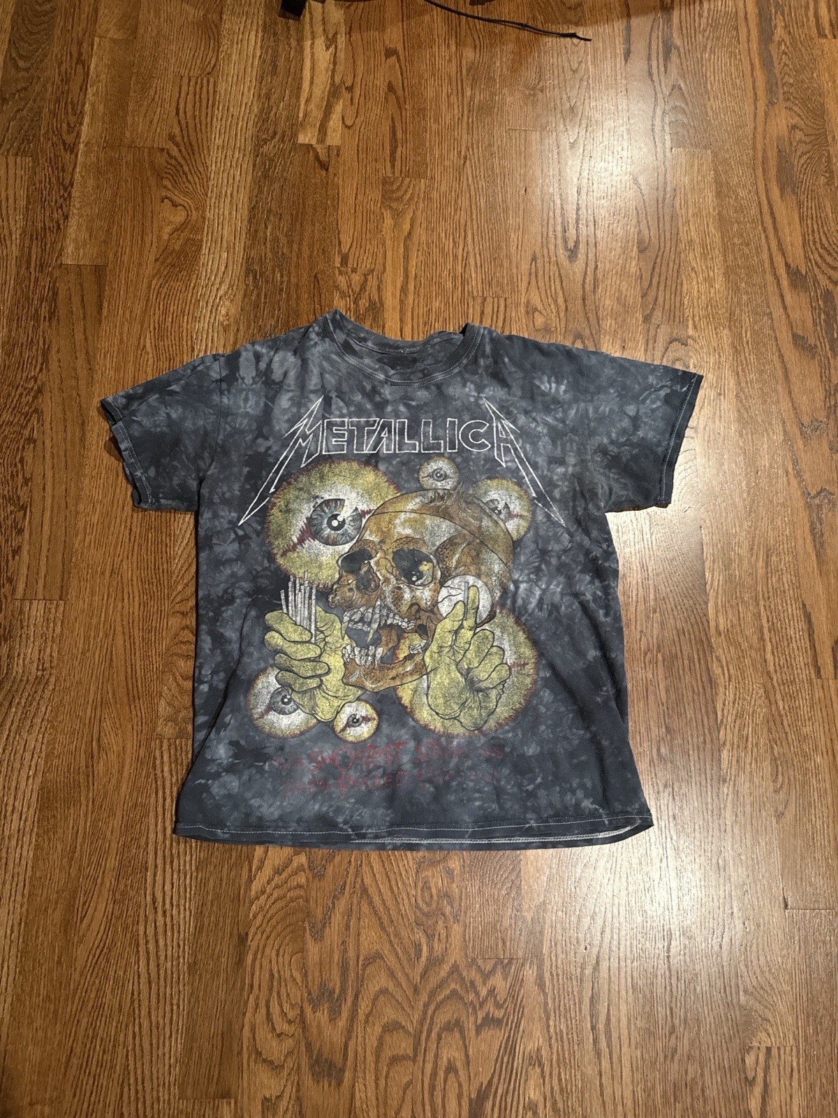 Metallica Vintage In Vertigo You Will Be Tie Dye T Shirt Metal Mens Size Medium