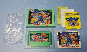 Rockman 5 Complete in Box CIB Famicom FC NES Japan Tested Working Capcom