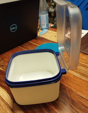 Tupperware Vorratsdose Bellevue 2,6 l blau / weiss