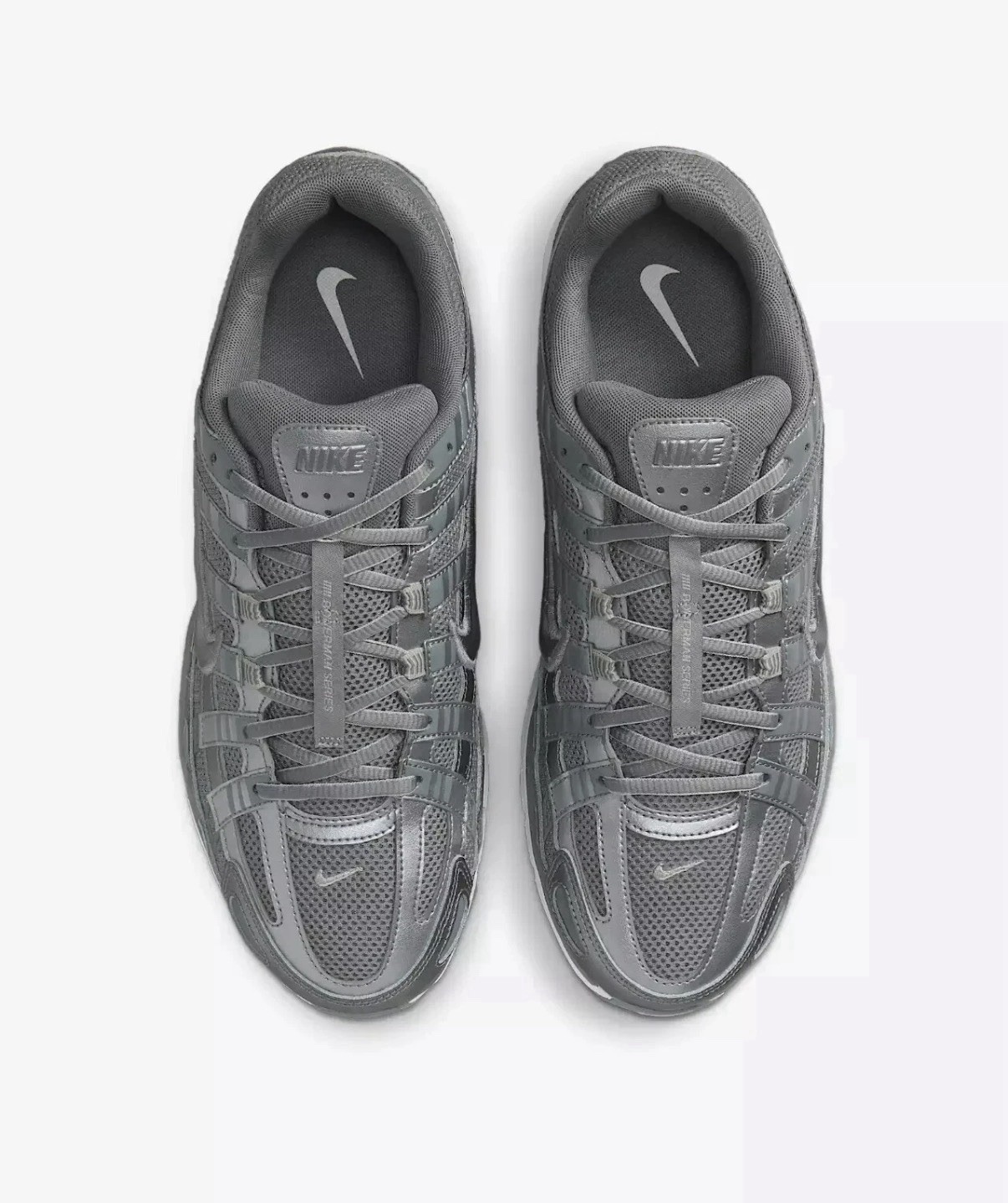 Size 9.5 Nike P-6000 Metallic Cool Grey Running Shoes CD6404-023 thumbnail 4