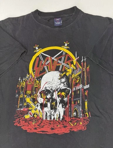 SLAYER South Of Heaven T-SHIRT Thrash Death Me 1980s vintage concert t-shirt, vintage, single stitch, B+ condition