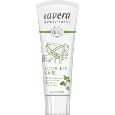 Lavera Complete Care Zahncreme Bio-Minze & Fluorid, 5-fach Rundumschutz, 75 ml