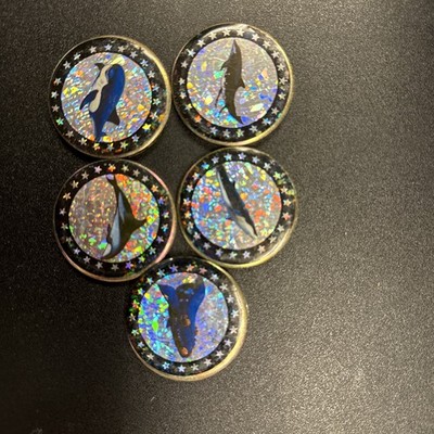 Vintage Metal  POG Holographic Slammer - Sharks / Whale / Dolphin Lot Of 5
