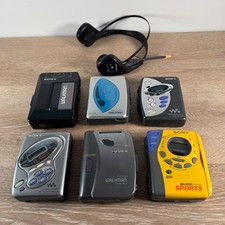Lot Of 6 Sony Walkman WM-F2015 FX281 FS493 FX193 FX241 FX323 - PARTS REPAIR ONLY