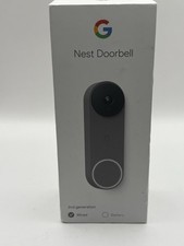 Google Nest Doorbell 2nd Gen Wired Wi-Fi 145  Night Vision HDR Motion Gray