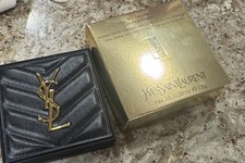NEW, YSL All Hours Hyper Finish Matte Powder in Translucent Leather Compact $65