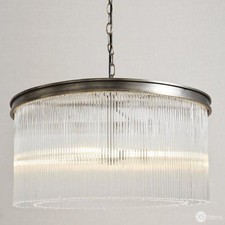 The White Company Large Helston Statement Chandelier Ceiling Light Glass/Metal.