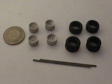 white metal Campagnolo wheels for racing Abarth etc. Carrara Models 38/39 1:43