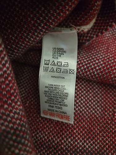 TOMMY BAHAMA Girls Outfit Set Red Sweater Plaid Skirt Holiday Size small 5/6 - Picture 3 of 7