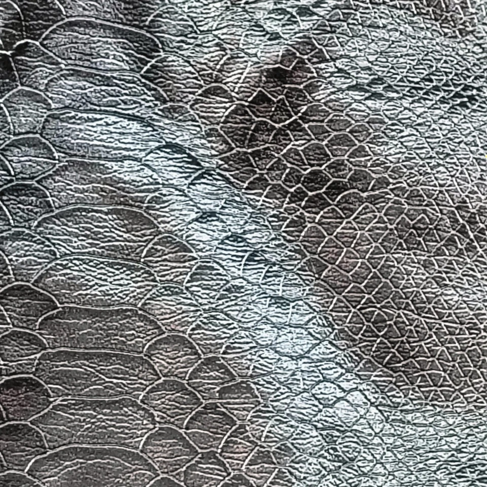 Pantalones plisados de cintura alta de piel de serpiente sintética negros TOPSHOP UK10 EUR38 US6 Foto 2 de 4