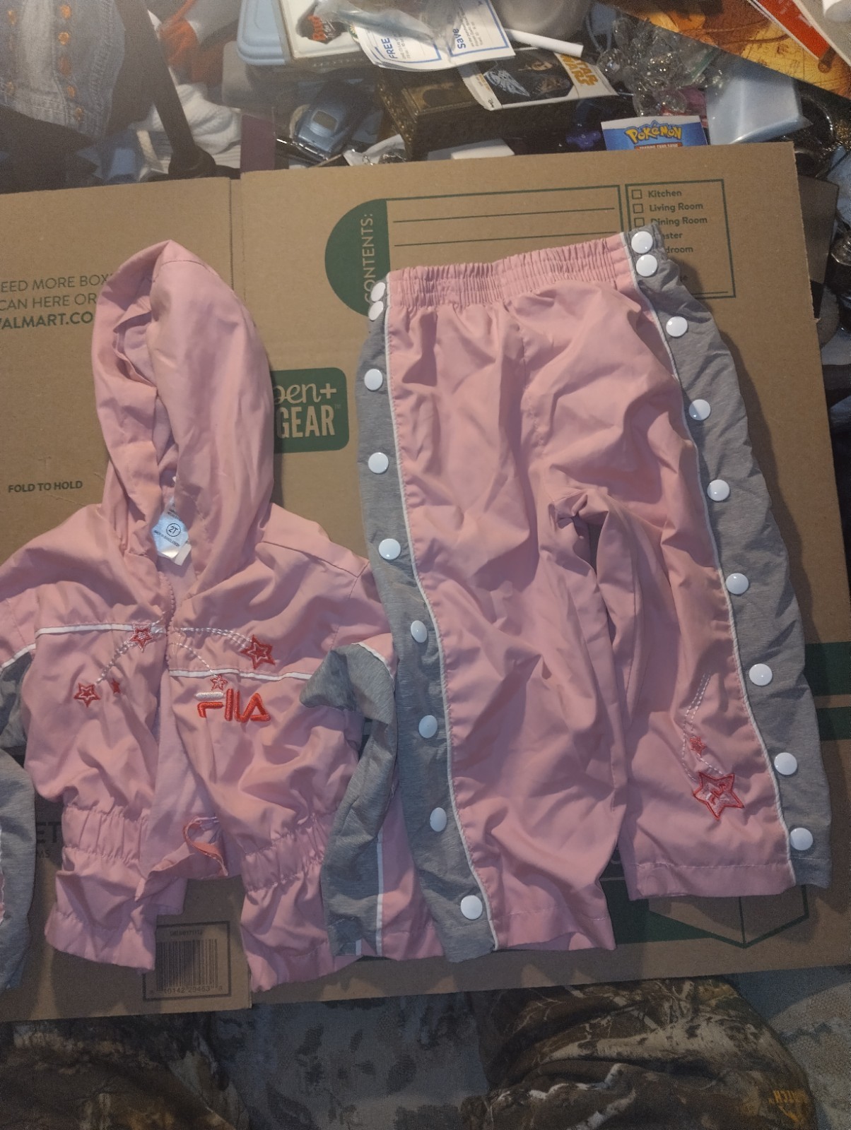 Giacca e pantaloni con cappuccio bambino Fila taglia 2t vintage anni 2000