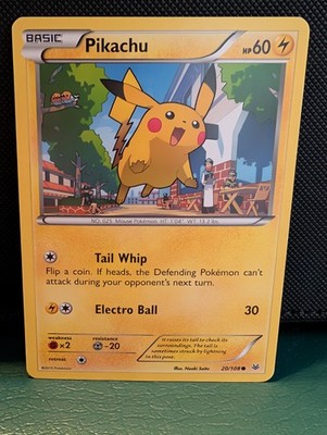 PIKACHU 20/108 XY ROARING SKIES - Pokemon Card - Light Play