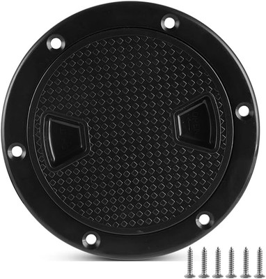 Non-Slip Black Round Inspection Hatches - 4'', 6'', 8'' ABS Access Covers