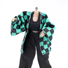 Complete Tanjiro Outfit for 1/12 Scale Figures, Demon Slayer Uniform&Accessories