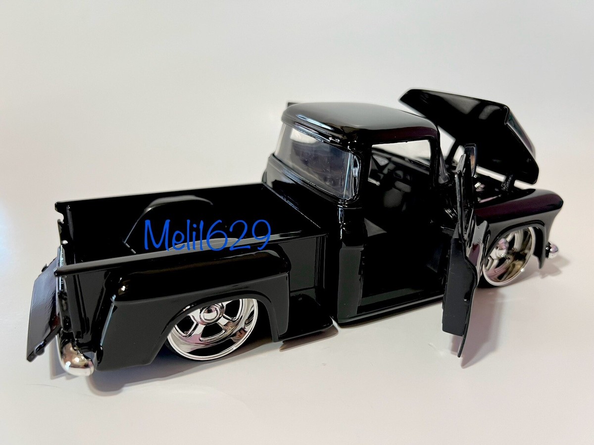 Jada 1/24 1955 Chevy StepSide PickUp (Black) | eBay