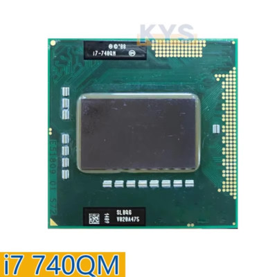 Core i7-740QM i7 740QM SLBQG 1,7 GHz Quad-Core Eight-Thread CPU 6W 45W Sockel (D
