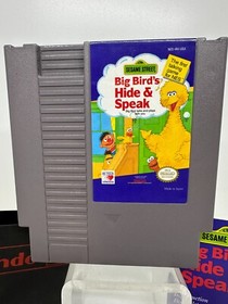 1990 Nintendo NES Hi-Tech Sesame Street Big Bird's Hide And Speak Inv-0771