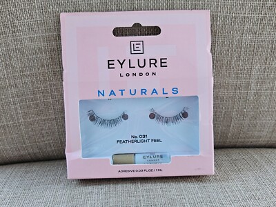 Eylure London Eye Lashes Feather Light Weight Natural Glue Included