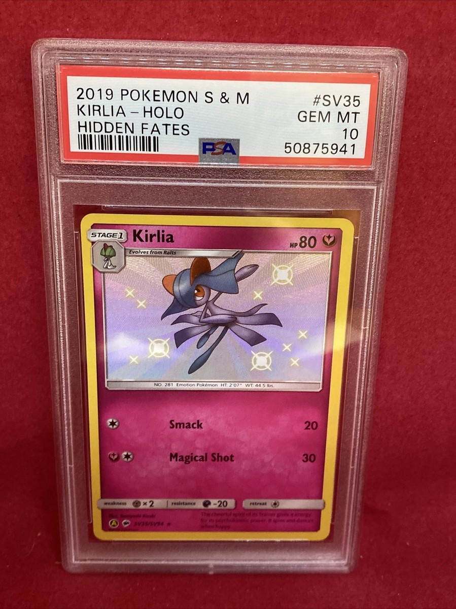 2019 Pokemon SM Hidden Fates #SV35 Kirlia HOLO PSA 10 GEM MINT | eBay