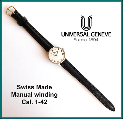 Vintage UNIVERSAL GENEVE Ladies Wristwatch, St. Steel, Manual