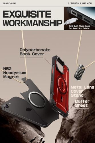 For 2025 New iPhone 16e 6.1" SUPCASE Military-Grade Protection Case Camera Cover - Picture 25 of 26