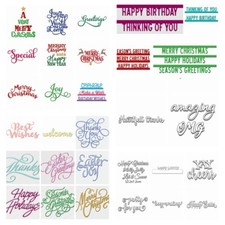 Festival Words Metal Cutting Dies Scrapbook Handcrafts DIY Paper card Supplies