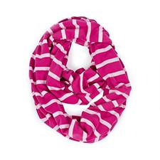 NEW Itzy Ritzy Nursing Happens Infinity Breastfeeding Scarf Pink Peony Stripe