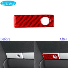 Glove Box Handle Cover Trim For Porsche Cayenne S GTS 03-10 Red Carbon Fiber
